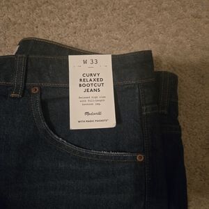 Madewell Women's Bootcut Jeans - Dark Blue
